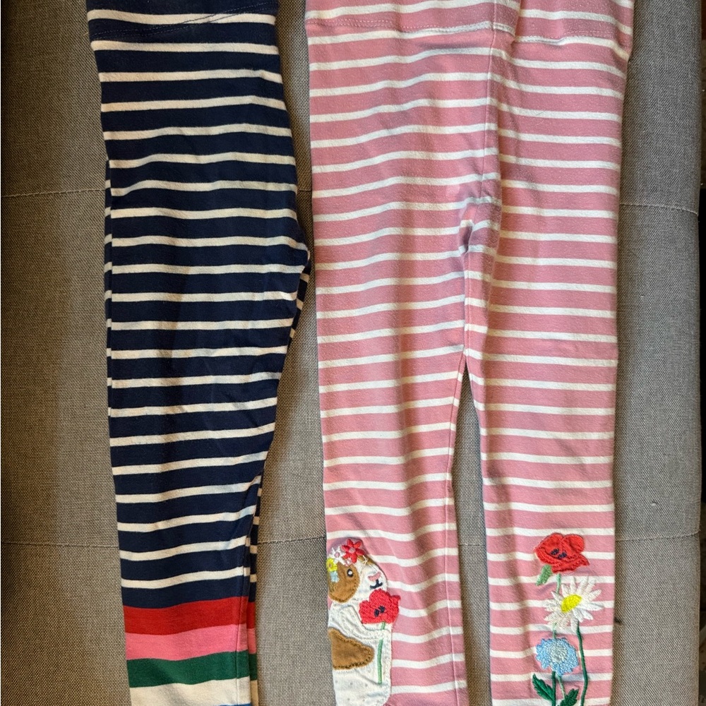 Mini Boden Appliqué Leggings 3T